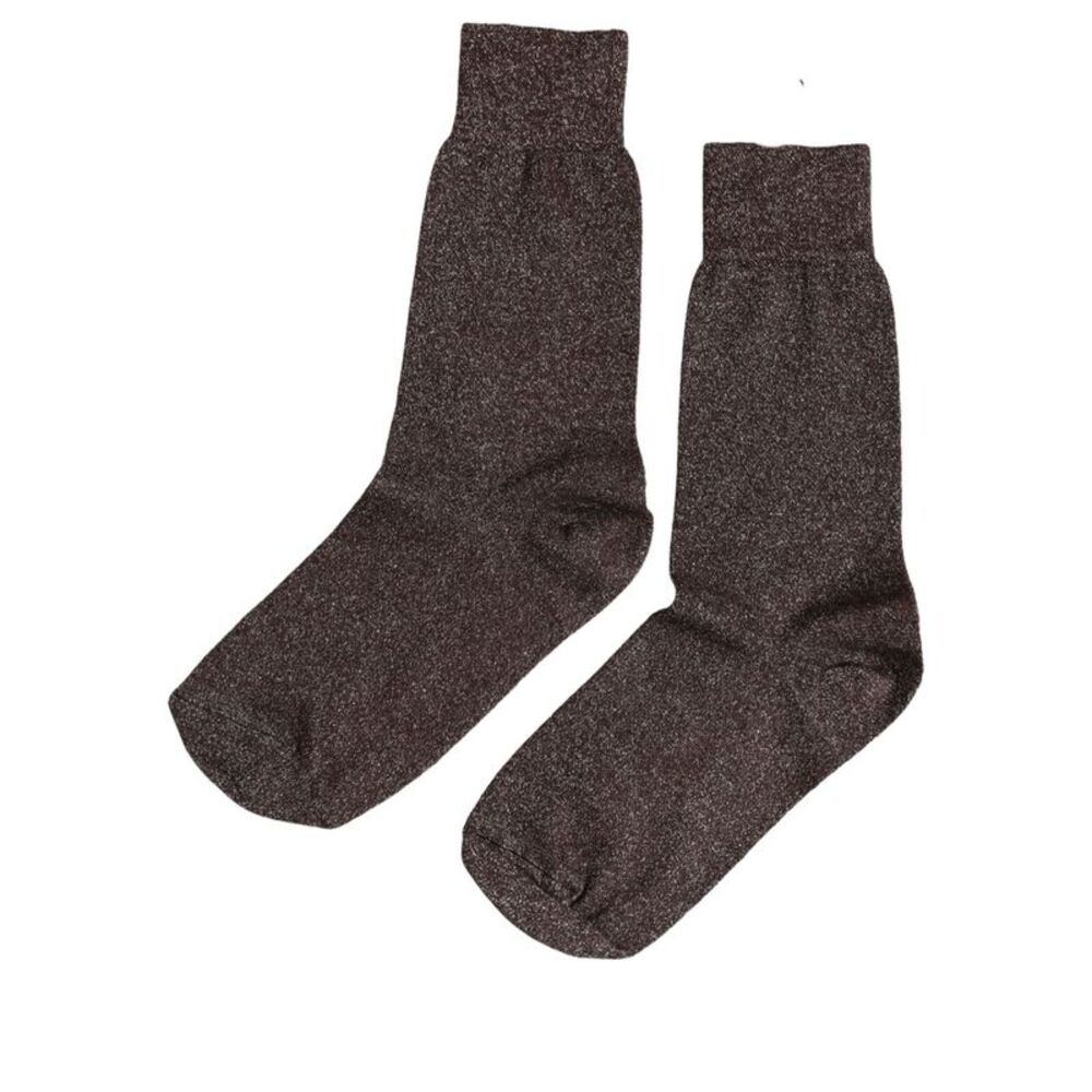 Dolce & Gabbana Dark Brown Viscose Mid Calf Accessory Women's Socks